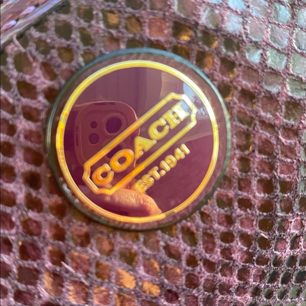 💜🖤Rare Y2K Purple Coach Crossbody Leather Bag💜🖤 - Picture 12 of 16